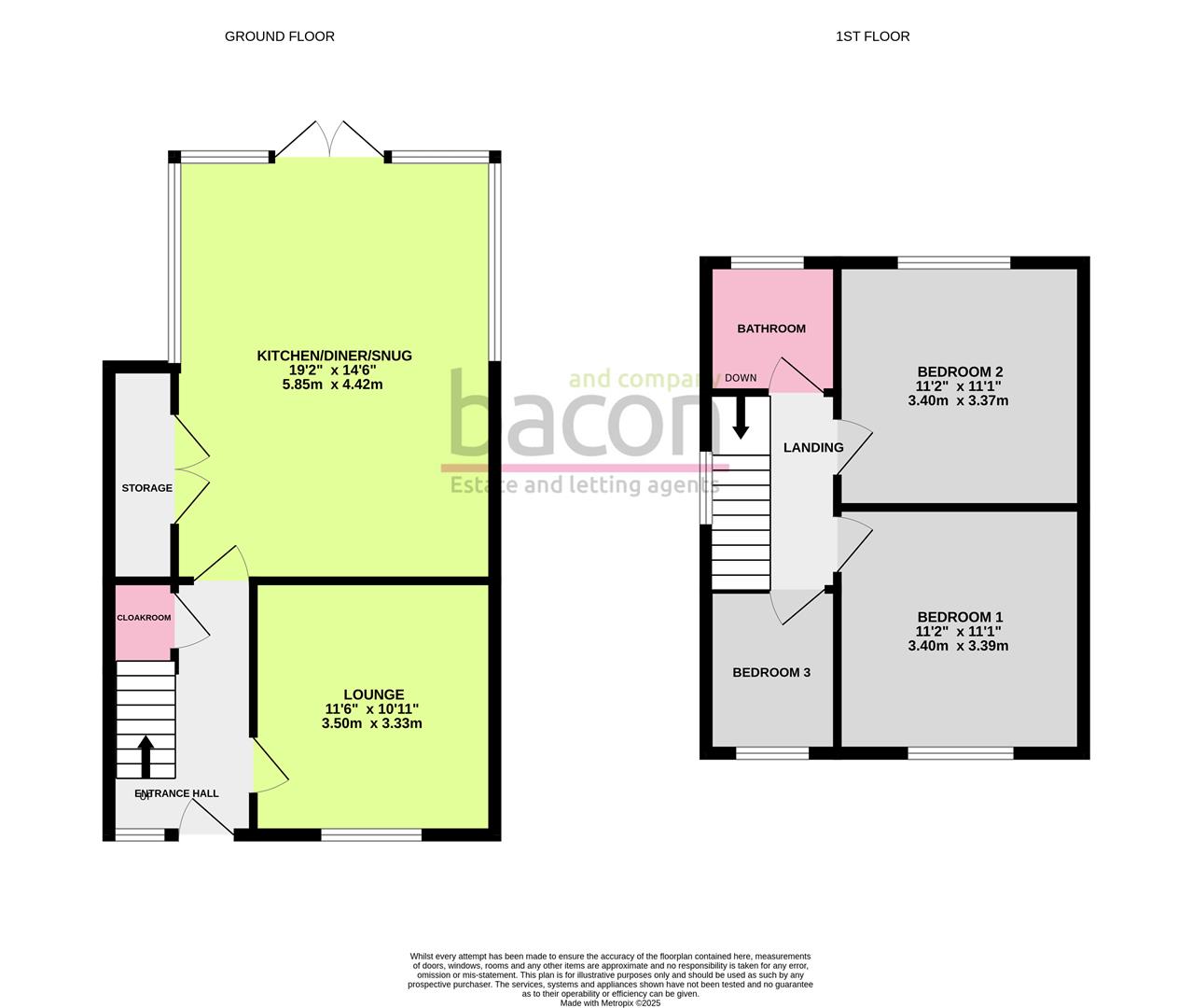 Floor Plan | House - Semi-Detached | Morland Avenue, Worthing, BN14 | For Sale
